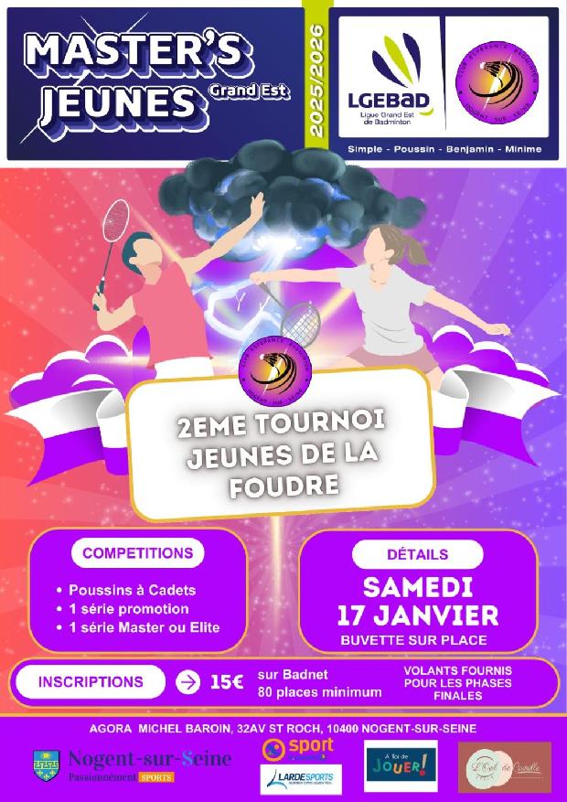 2eme TOURNOI JEUNES DE LA FOUDRE - Master's